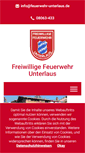 Mobile Screenshot of feuerwehr-unterlaus.de